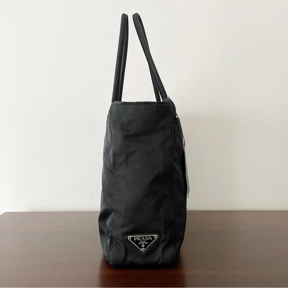Prada 1999 black Tessuto nylon metro small tote bag vintage rare - Picture 3 of 11